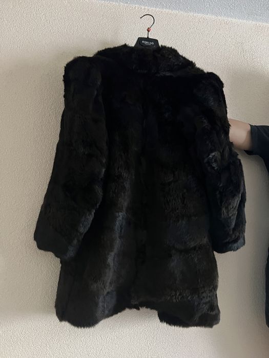 Палто естествен косъм