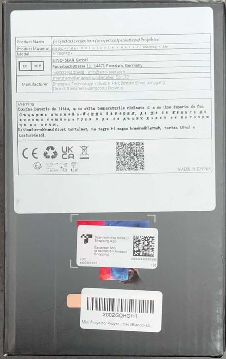 Mini proiector LED HY300 PRO + MODEL X1BQ [#10976#]