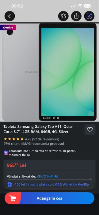 Samsung tab A11 cu SIM