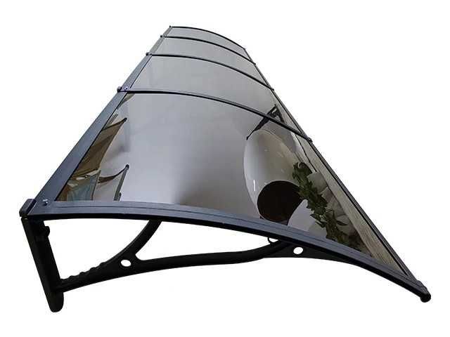 АЛУМИНИЕВ навес тента плътен плексиглас 360х120 см + други размери