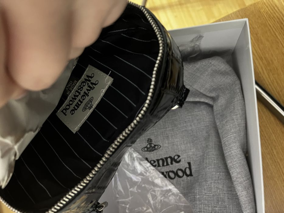 Geanta / Săculeț Vivienne Westwood Neagră de Piele noua