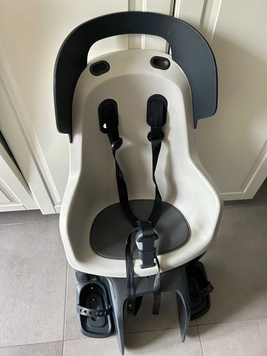 Scaun bicicletă copii Decathlon, fixare portbagaj