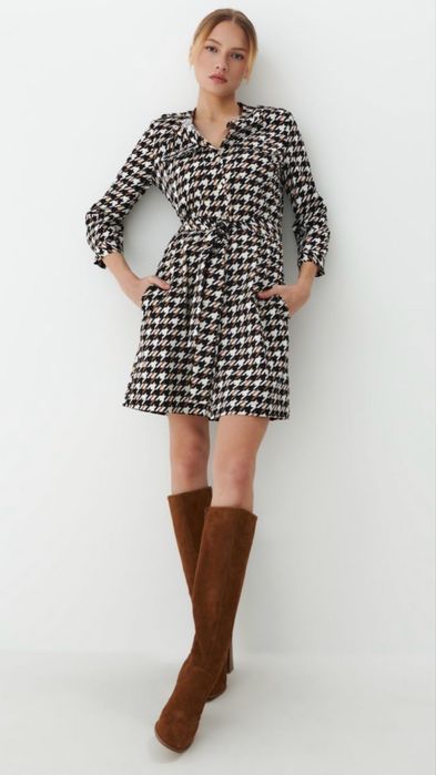 Елегантна рокля риза Mohito