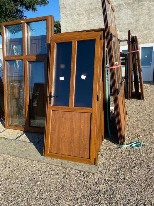 termopan usi pvc stejar auriu noi diferite modele