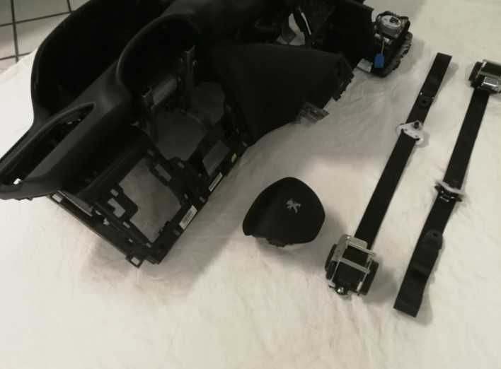 Peugeot 208 2008 kit airbag volan pasager plansa de bord set centuri