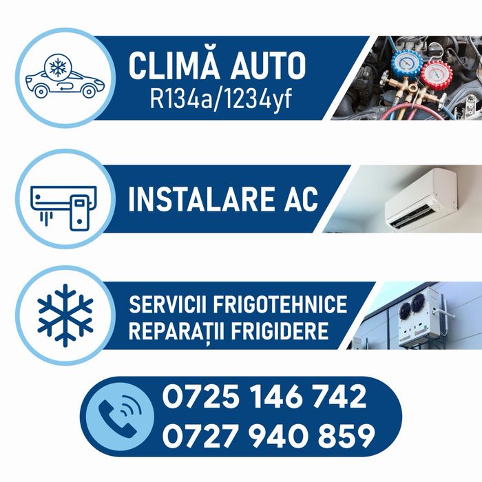 Clima auto R134a/1234yf si aer conditionat