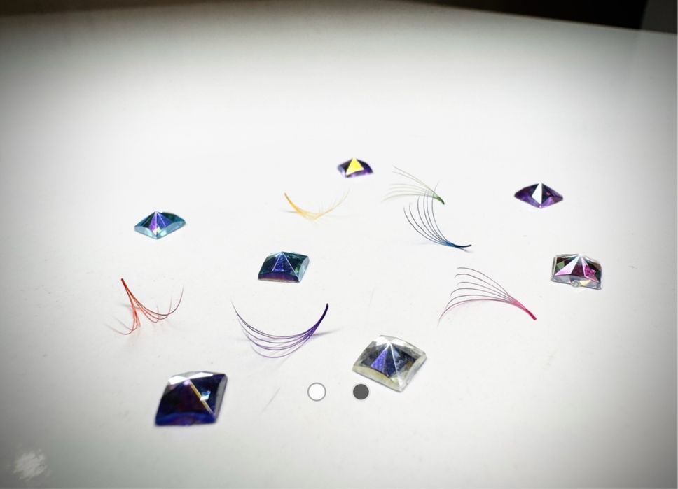 6D ръчно изработени цветни мигли микс 1200 броя