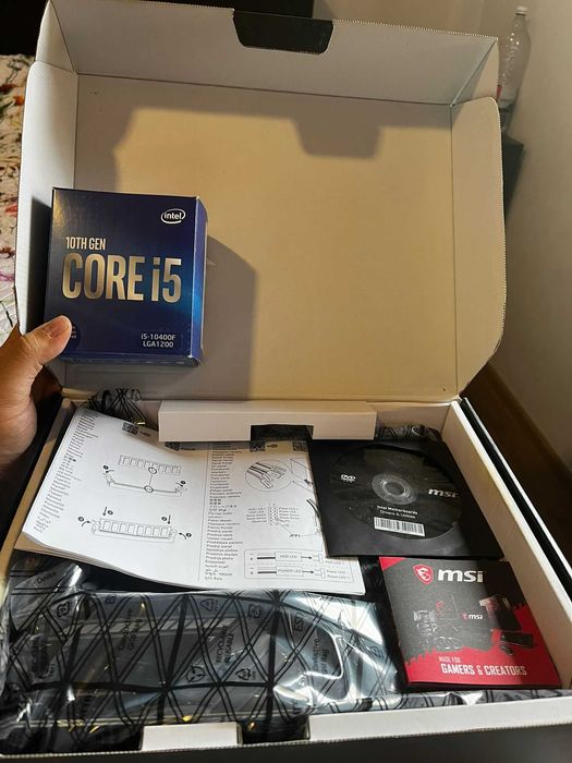 Kit MSI B460 Tomahawk + Intel i5-10400F – Fullbox