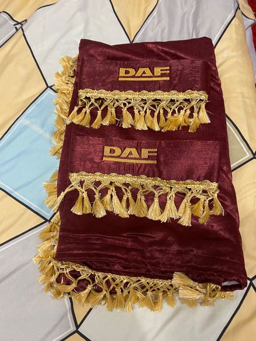 Комплект кожени стелки + пердета + калъфки за седалки за DAF XF 106