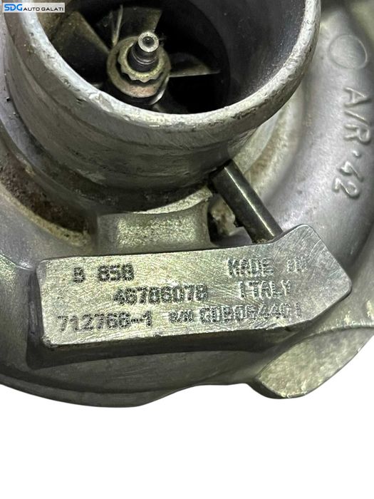 Turbo Turbina Turbosuflanta Lancia Lybra 81KW 85KW AR37101 937A2000 1.9 JTD 2000 - 2005 Cod 46786078 712766-1 [B3923]