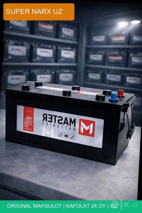 Akumlyator Master 140Ah 950SAE Kamaz fura yuk mashina akumulator