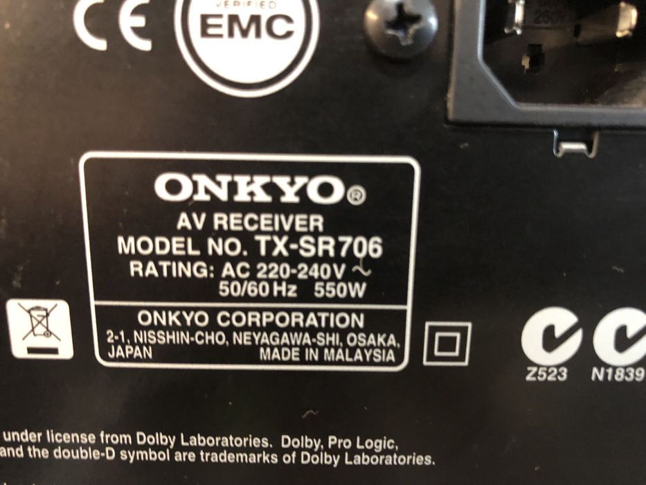 Onkyo TX-SR706 resiver