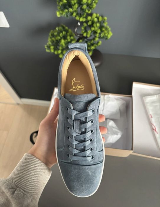 Christian Louboutin low top light blue