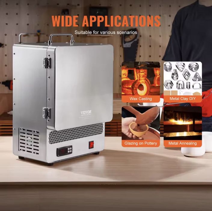 Електрическа високотемпературна муфелна пещ 1500W – 1200°C