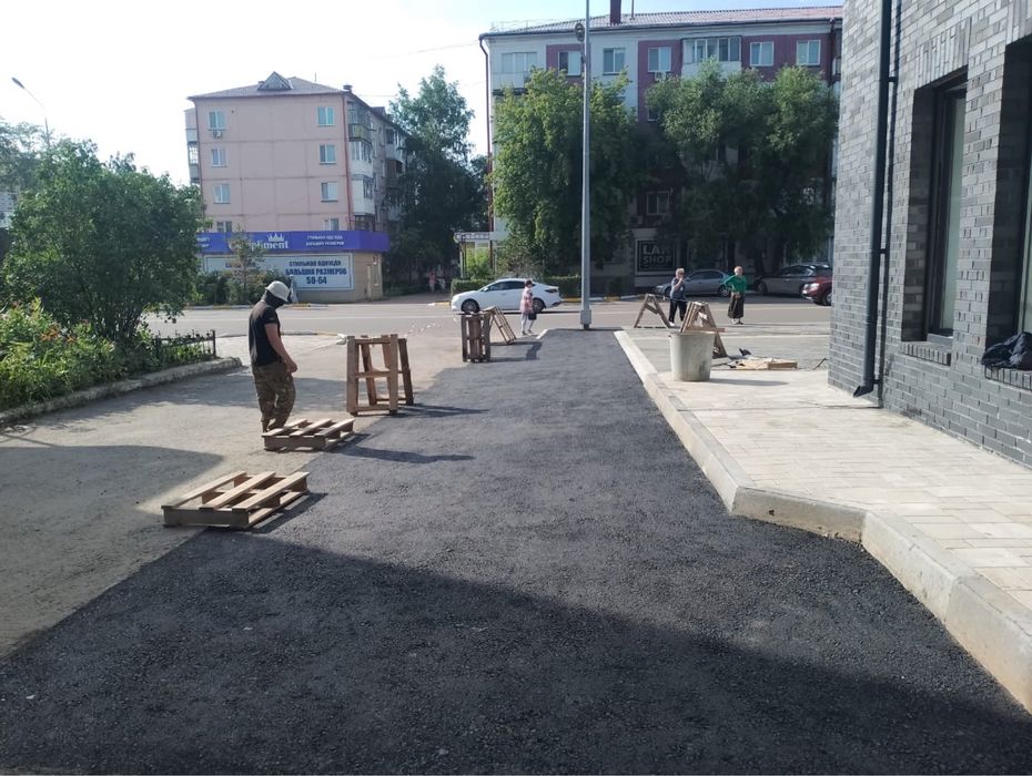 Укладка брусчатки