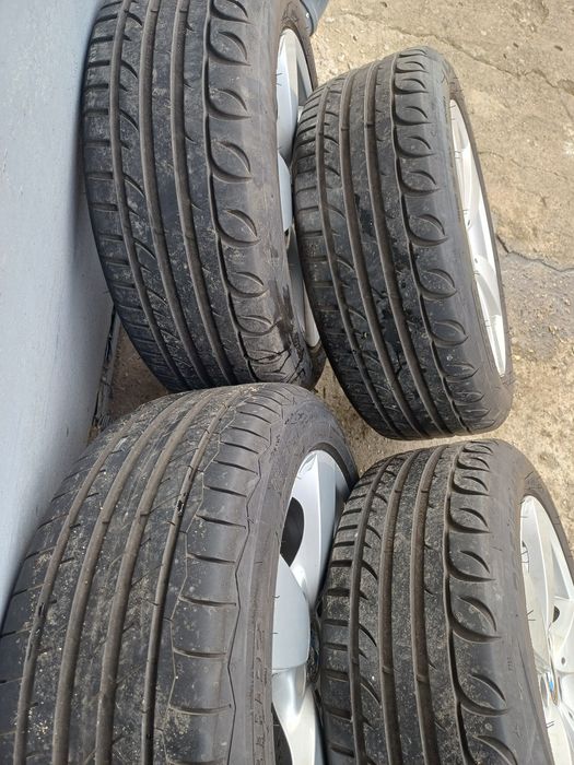 Jante aluminiu BMW  R 17 5x120 cu anvelope vară