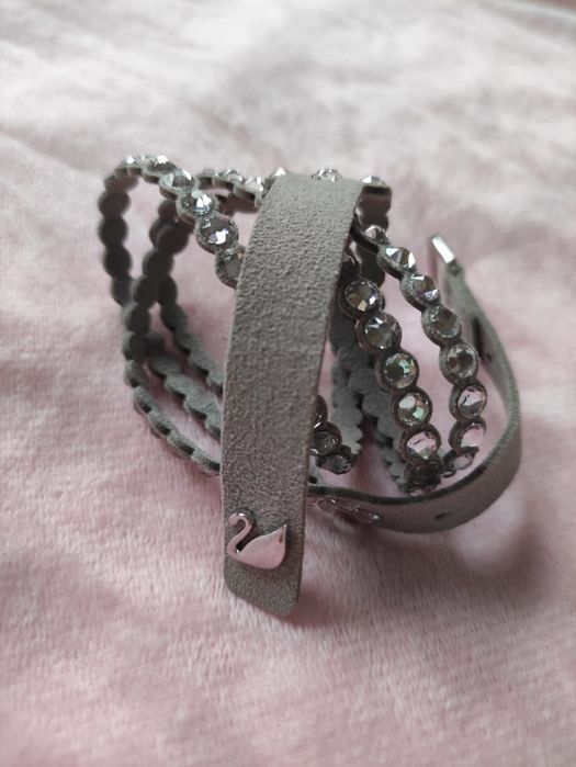 Оригинална гривна Swarovski с лого „лебед“