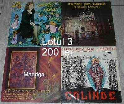 Vinil Colinde romanesti si straine,Crăciun,Christmas,loturi de câte 4