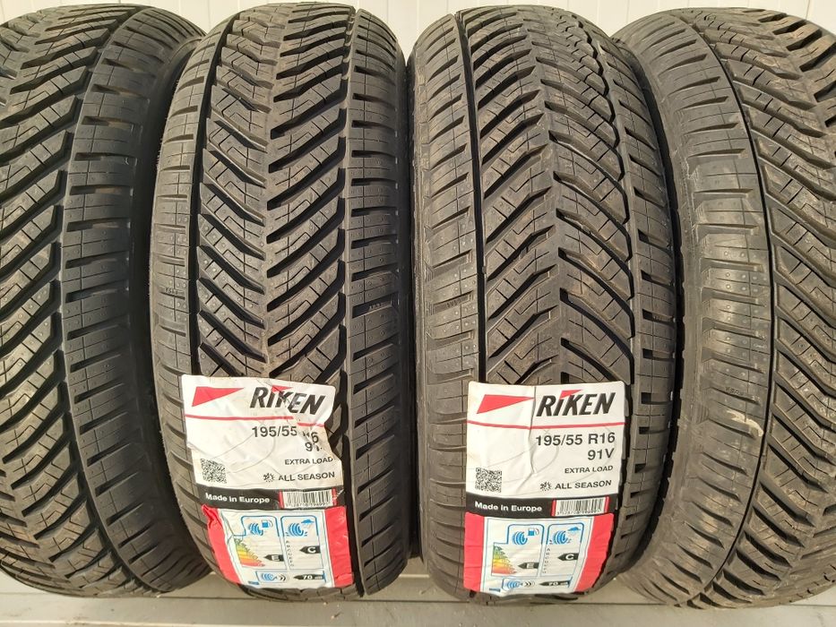 Anvelope mixte 195/55 R16, 91V XL, RIKEN (by Michelin) Bacau • OLX.ro