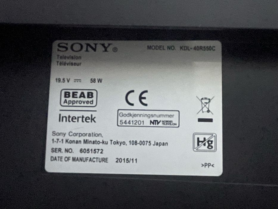 Televizor Sony Smart Tv Bravia 40 inch/102cm