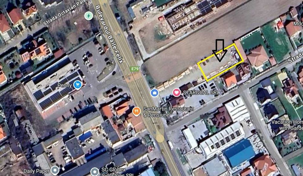 De închiriat teren 1000 MP SANMARTIN Vis-à-vis PENSIUNEA SÂNMARTIN