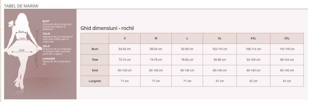 Rochita eleganta noua cu model floral