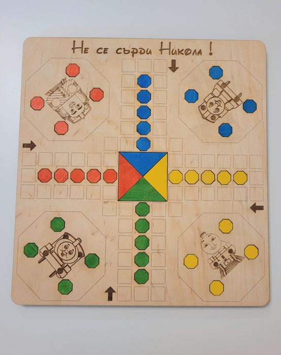 Игра " Не се сърди човече ". Интересен персонализран подарък за дете.