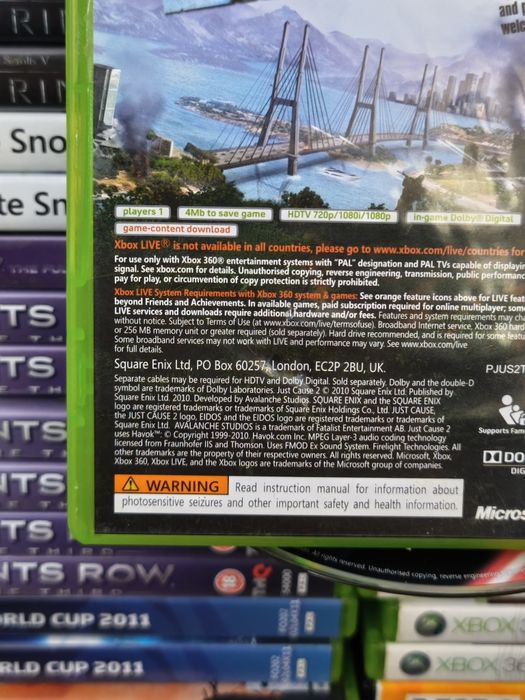 Joc/jocuri Just Cause 2 Xbox360) Xbox One gen GTA original