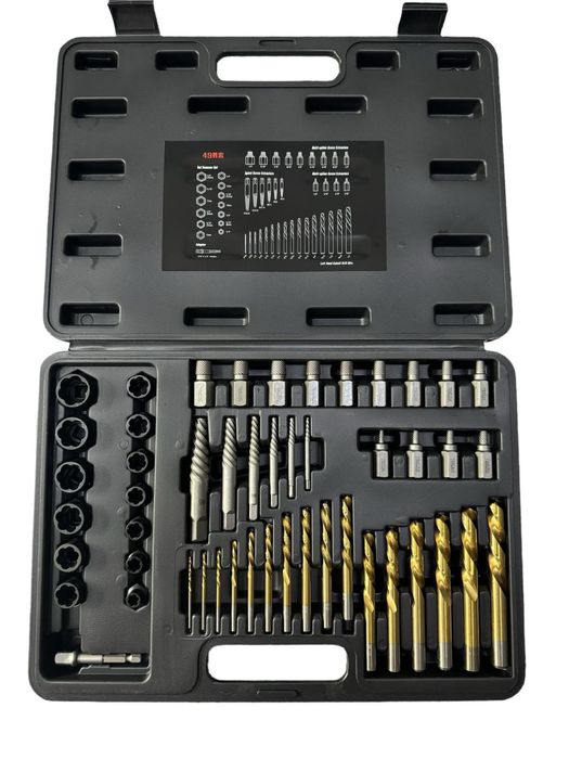 Комплект екстрактори за повредени болтове, винтове и шпилки 2-18мм