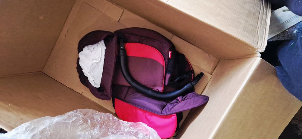 бебешка количка buba 3в1, пълен комплект