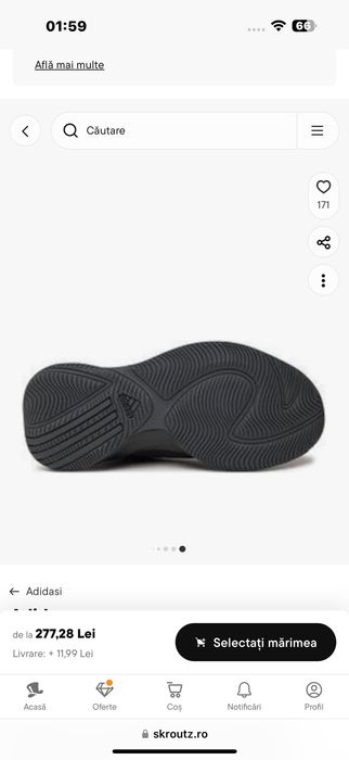 Adidas (pantofi sport /41 - produs nou)