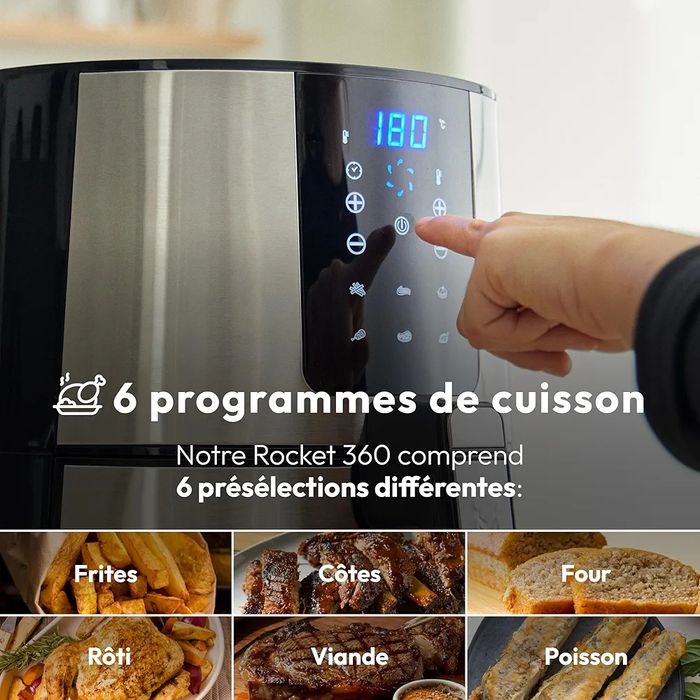 Неразопакован Фритюрник с горещ въздух Airfryer MasterPRO Rocket 360