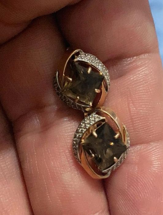 Срочно!!! Серьги 585 пробы производство Россия