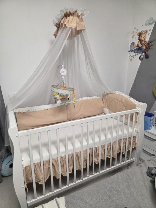 Patut bebe 60x120, saltea cocos