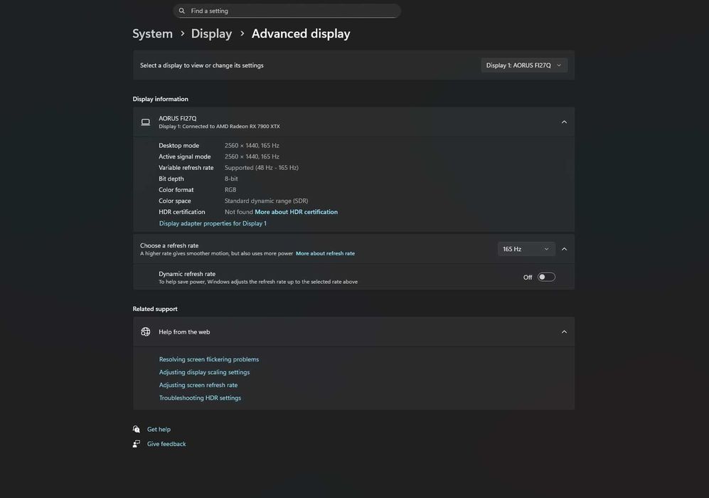 Monitor Gaming AORUS FI27Q 27" 2k