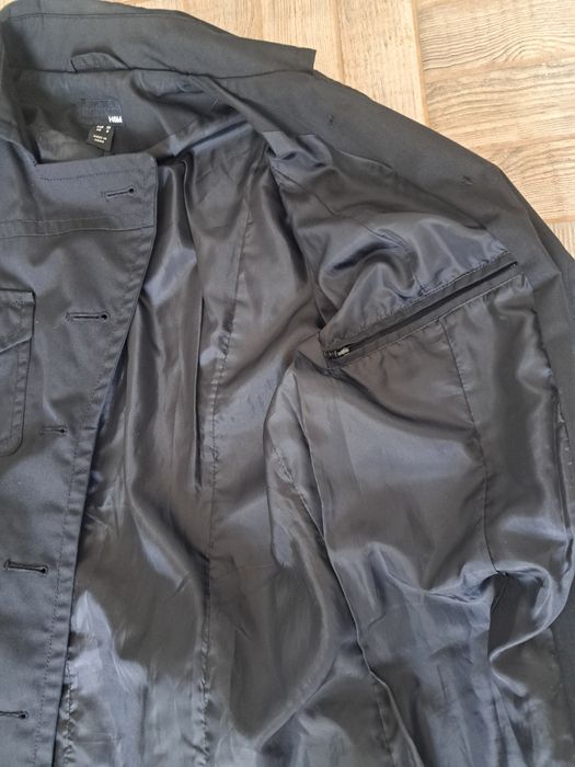 Черно дълго сако H&M