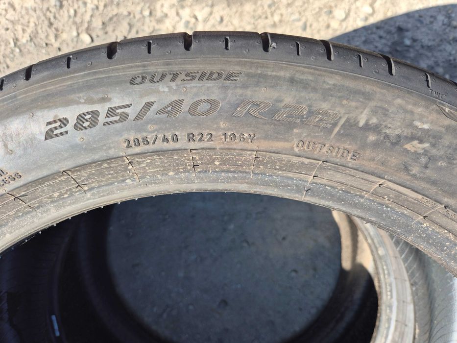 2 Anvelope de VARA - 285/40/22 106Y - PIRELLI P-ZERO MO - APP NOI - DOT 2024 !