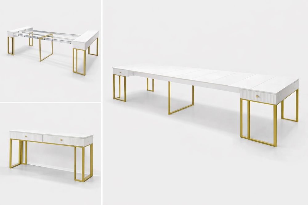 Стол трансформер, 400х100x76 см, ЛДСП