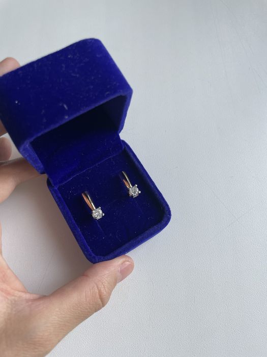Золотые серьги 585 пробы