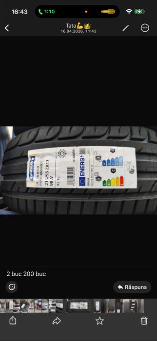 Set Cauciucuri 2x 215/55/R17 NOI