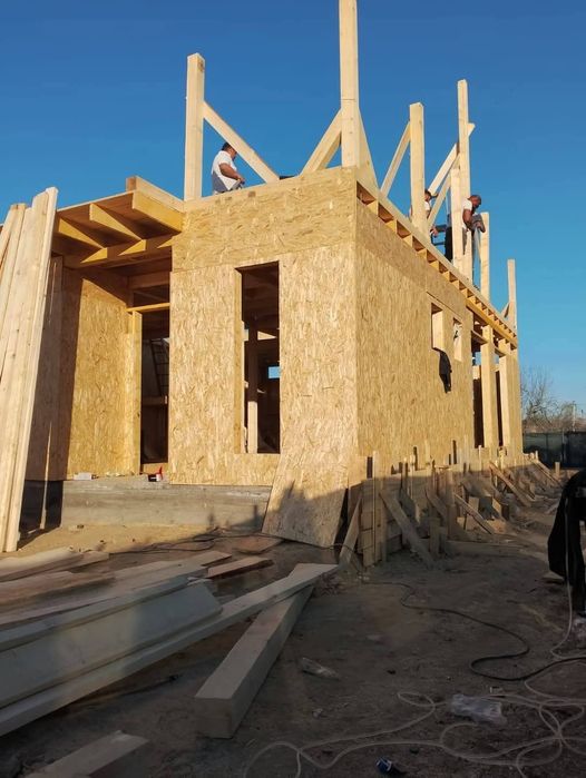 Vând case modulare din lemn masiv cabane tip A