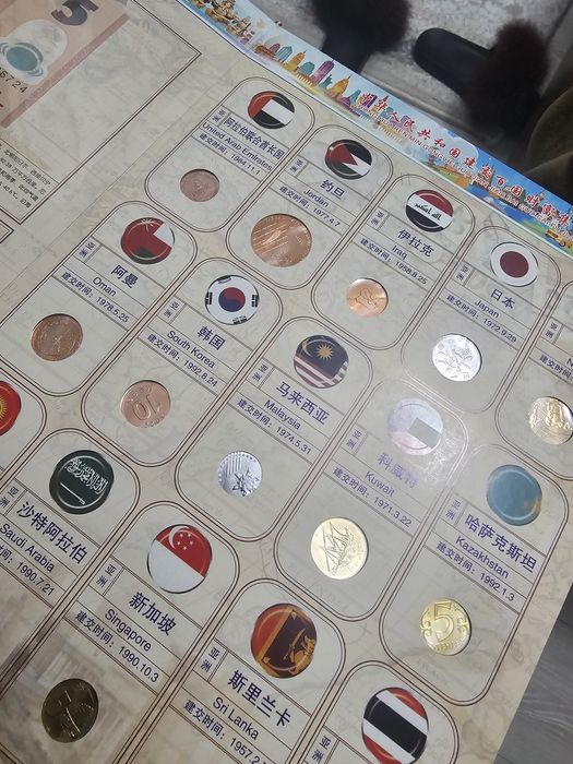 Коллекция  из денег из Китая