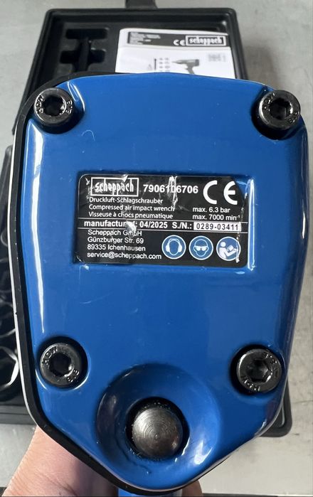 Комплект пневматичен гайковерт с вложки и аксесоари 1/2“ Scheppach