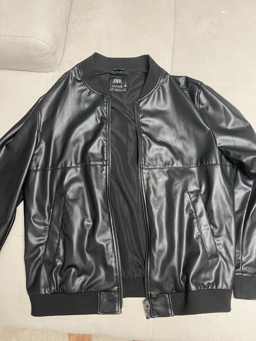 кожаная куртка Zara