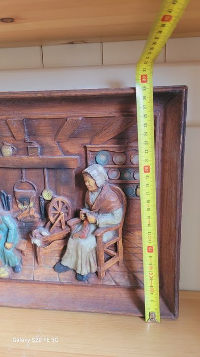 Декоративна релефна картина имитация на дърворезба