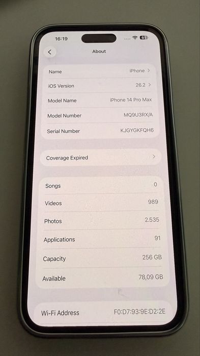 Iphone 14 pro max 256