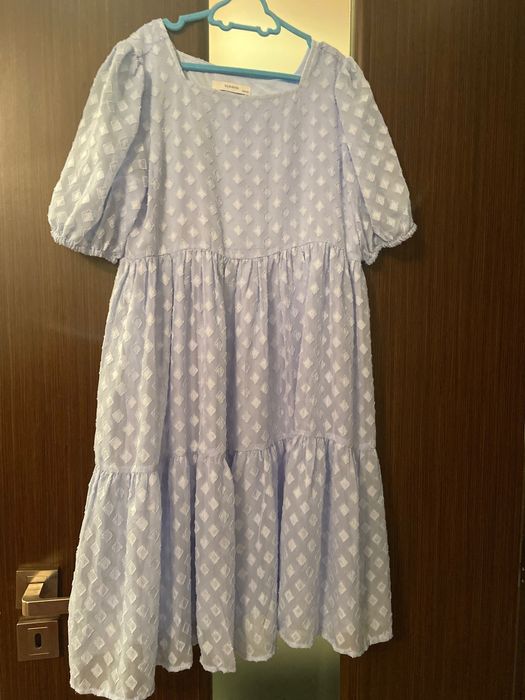 Rochie Reserved fete 152 bleu cu fir auriu