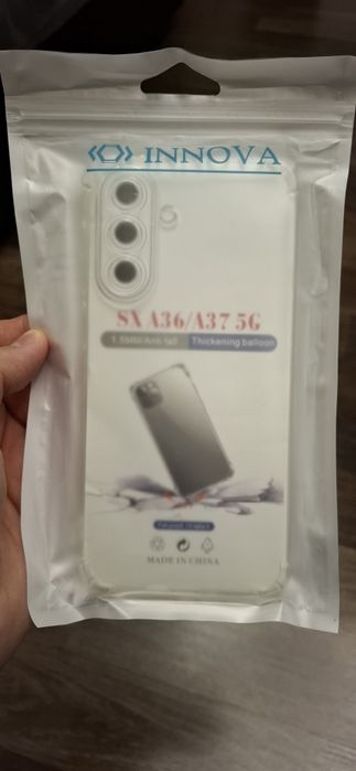 Прозрачен и противоударен кейс за Samsung Galaxy A37 5G