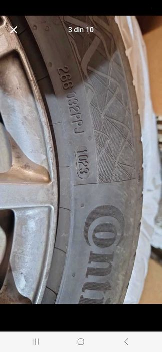 Jante aliaj audi + Cauciucuri vară Continental 225 50 R17 Y XL