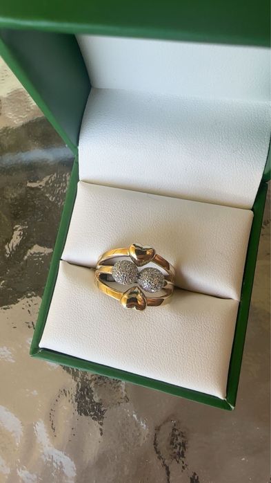 Vand inel din aur galben de 14k